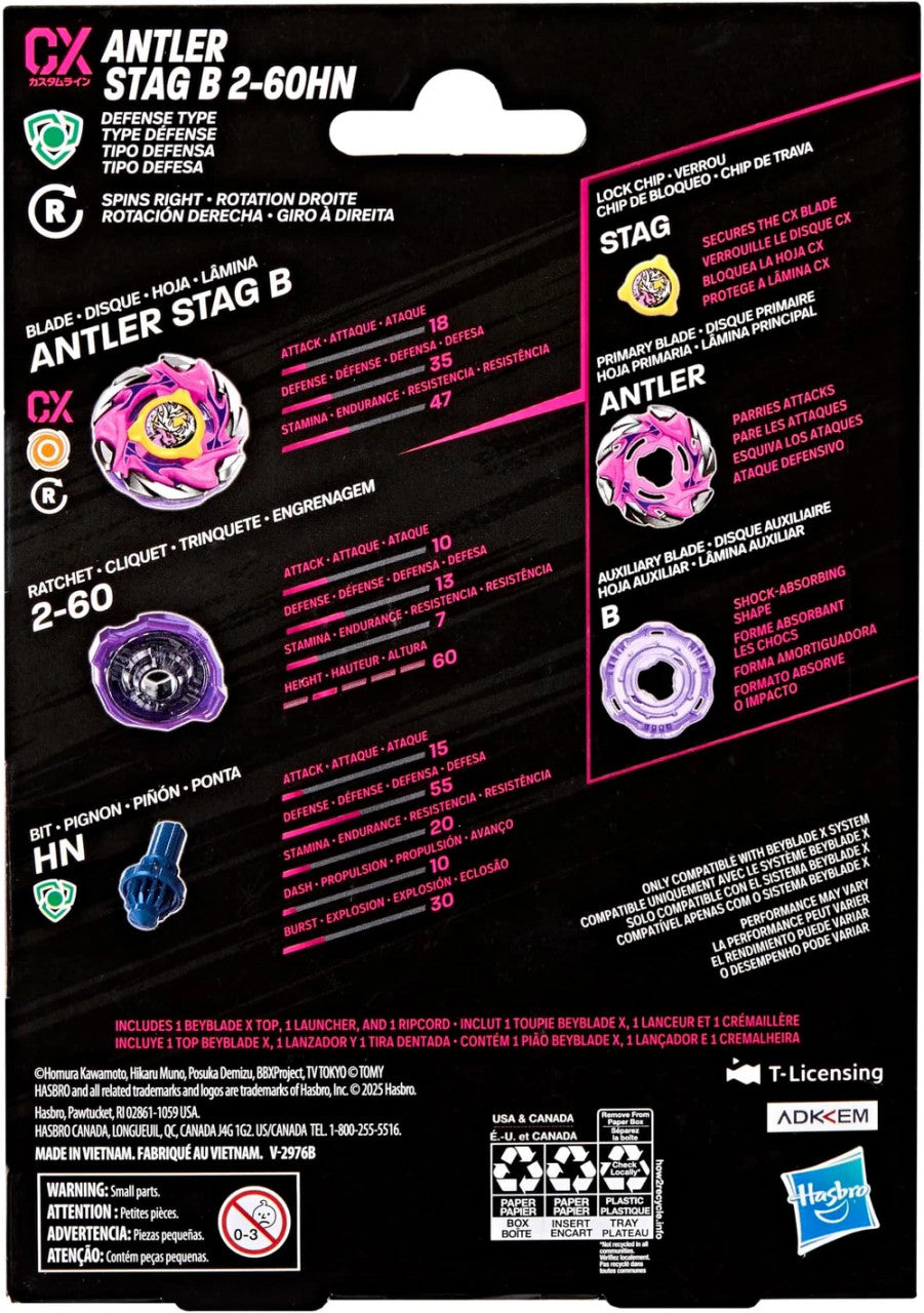 Hasbro Beyblade X Starter Antler Stag B 2-60HN G1684