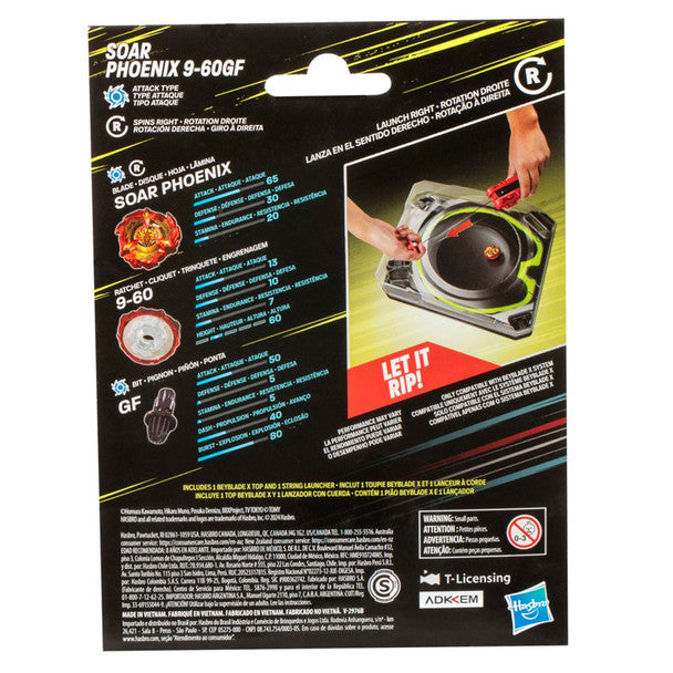 HASBRO Soar Phoenix Wing 9-60GF Beyblade X Starter