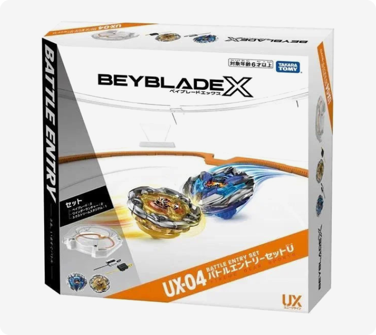 TAKARA TOMY Beyblade X 'Battle Entry Set' w/ Stadium UX-04 – Mall TAKARA TOMY Beyblade X 'Battle Entry Set' w/ Stadium UX-04 – Mall