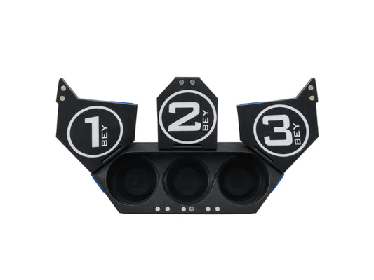 triple hatch deck case black opened