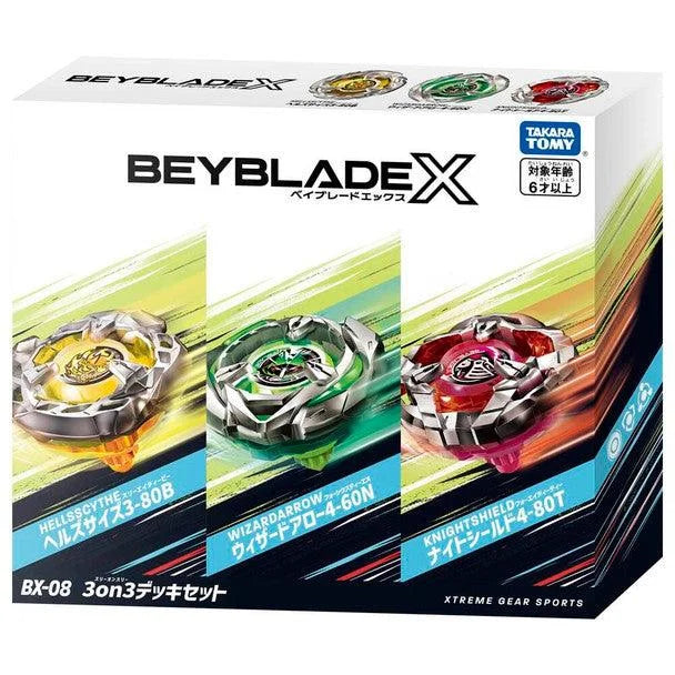 TAKARA TOMY Beyblade X '3on3 Deck Set' BX-08 (Canada) – Mall Of Toys TAKARA TOMY Beyblade X '3on3 Deck Set' BX-08 (Canada) – Mall Of Toys