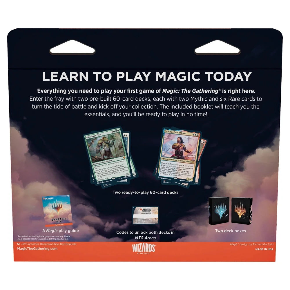Magic: The Gathering 2023 Starter Kit - Learn to Play with 2 Ready-to-Play Decks + 2 Codes to Play Online (2-Player Fantasy Card Game)