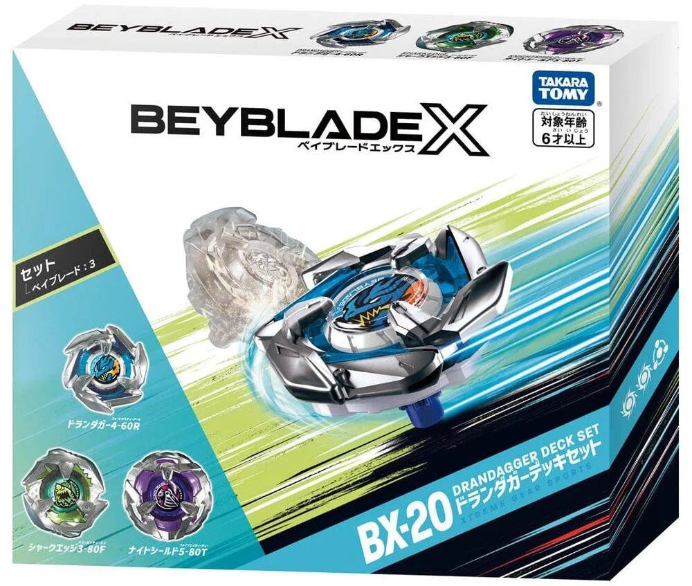 Takara Tomy Beyblade x Dran Dagger Deck Set BX 20
