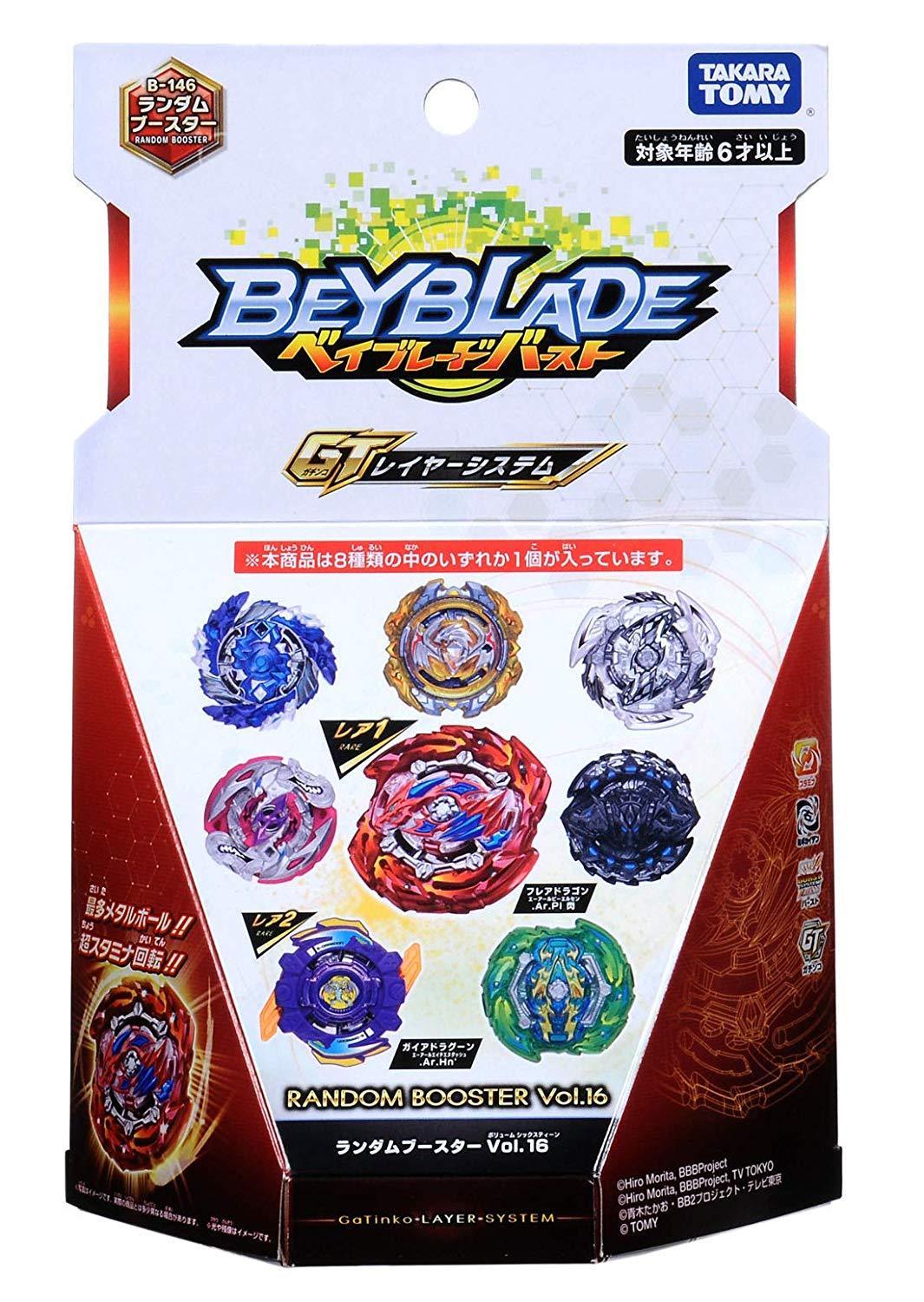 Takaratomy Beyblade BURST GT B-146 Random Booster Vol. 16 (Random Model Inside) Takaratomy Beyblade BURST GT B-146 Random Booster Vol. 16 (Random Model Inside)