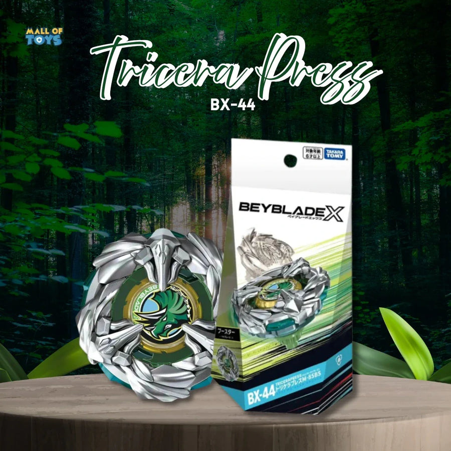 Roaring into the Beyblade X Arena with Prehistoric Power of BX-44 TriceraPress
