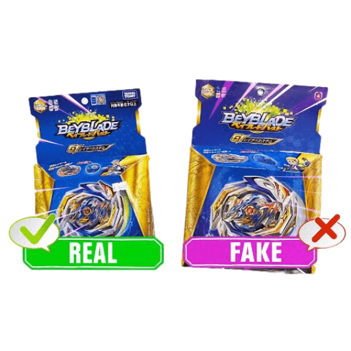 Difference between fake and real Beyblade