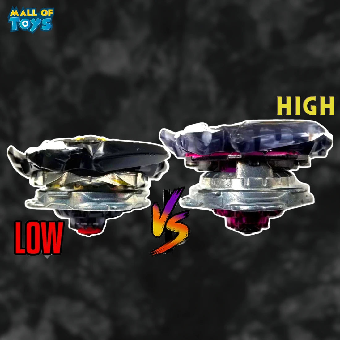 Low vs high mode in beyblades