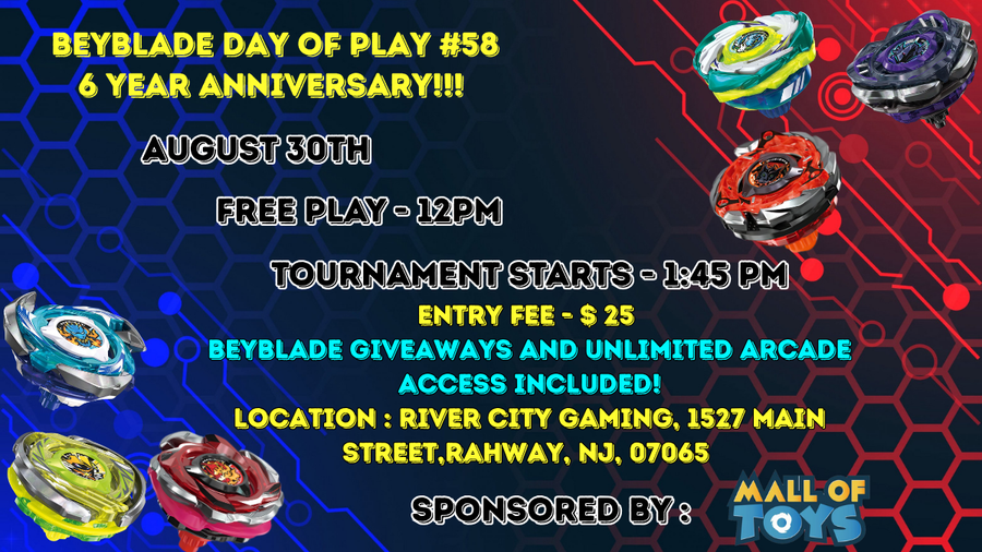 Beyblade Day of Play 6 Year Anniversary