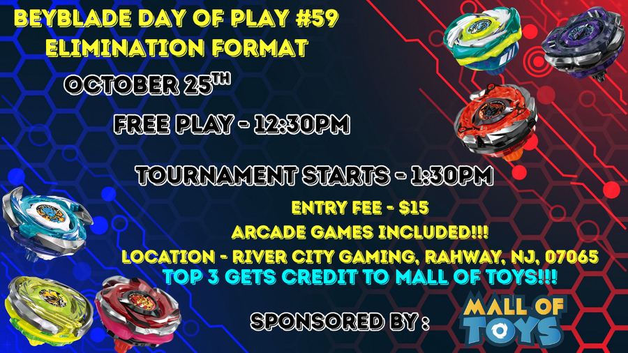 <!--td {border: 1px solid #cccccc;}br {mso-data-placement:same-cell;}-->Beyblade Day Of Play #60