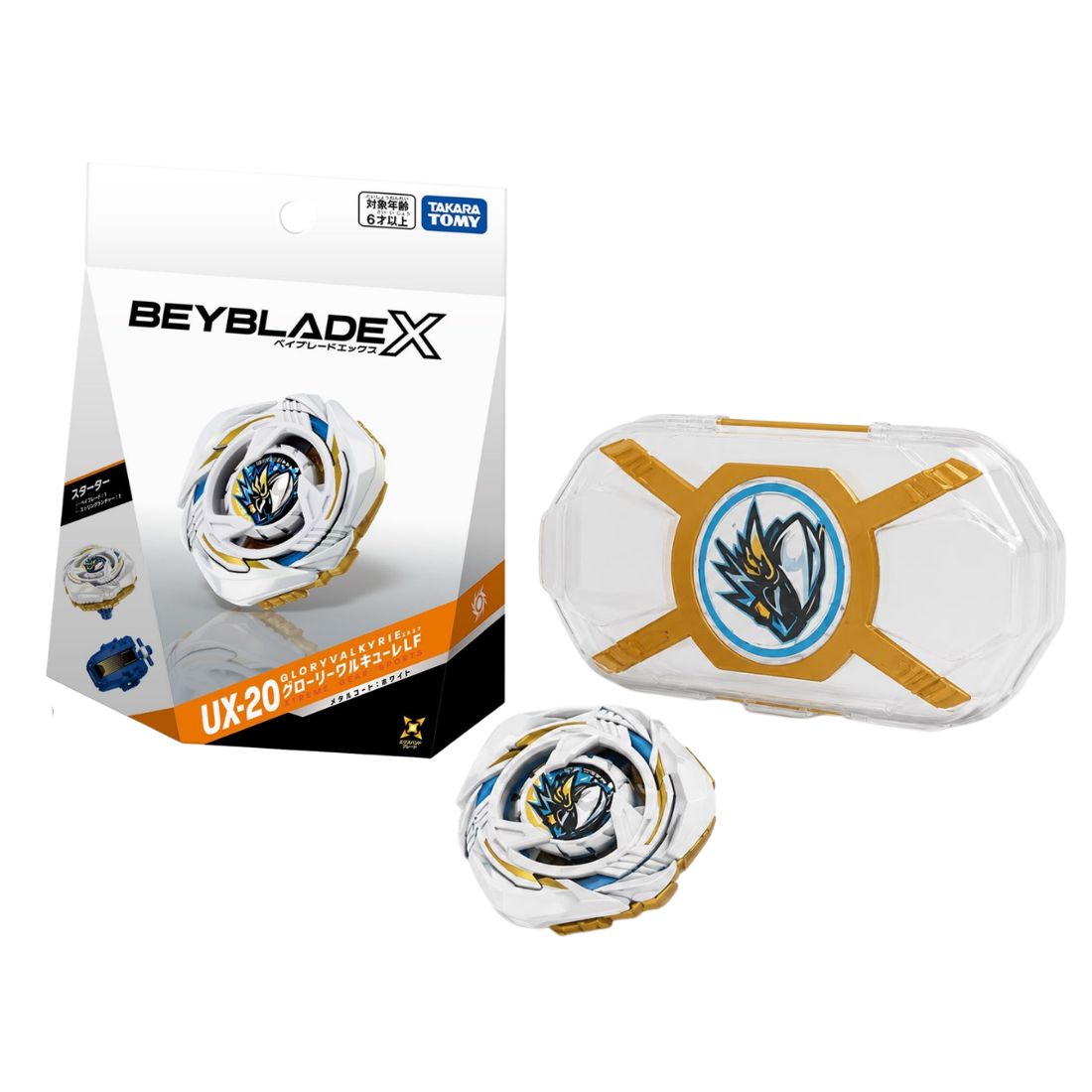 [Pre-Order] Beyblade X UX-20 Glory Valkyrie + Glory Valkyrie Capsule Deck Case (Bundle)