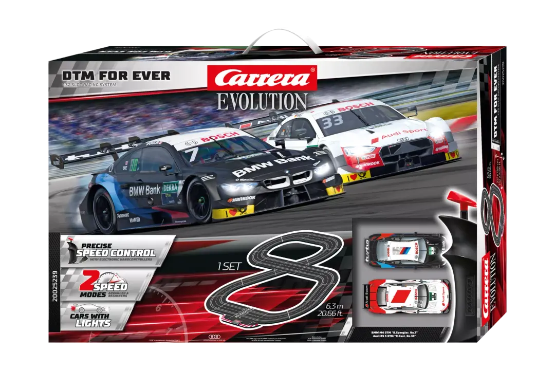 Carrera Evolution DMT For Ever Slot Car Racing Set