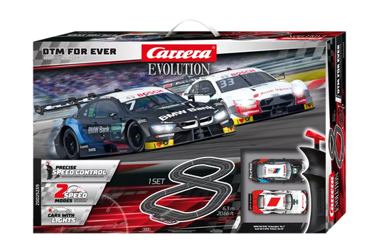 Carrera Evolution DMT For Ever Slot Car Racing Set