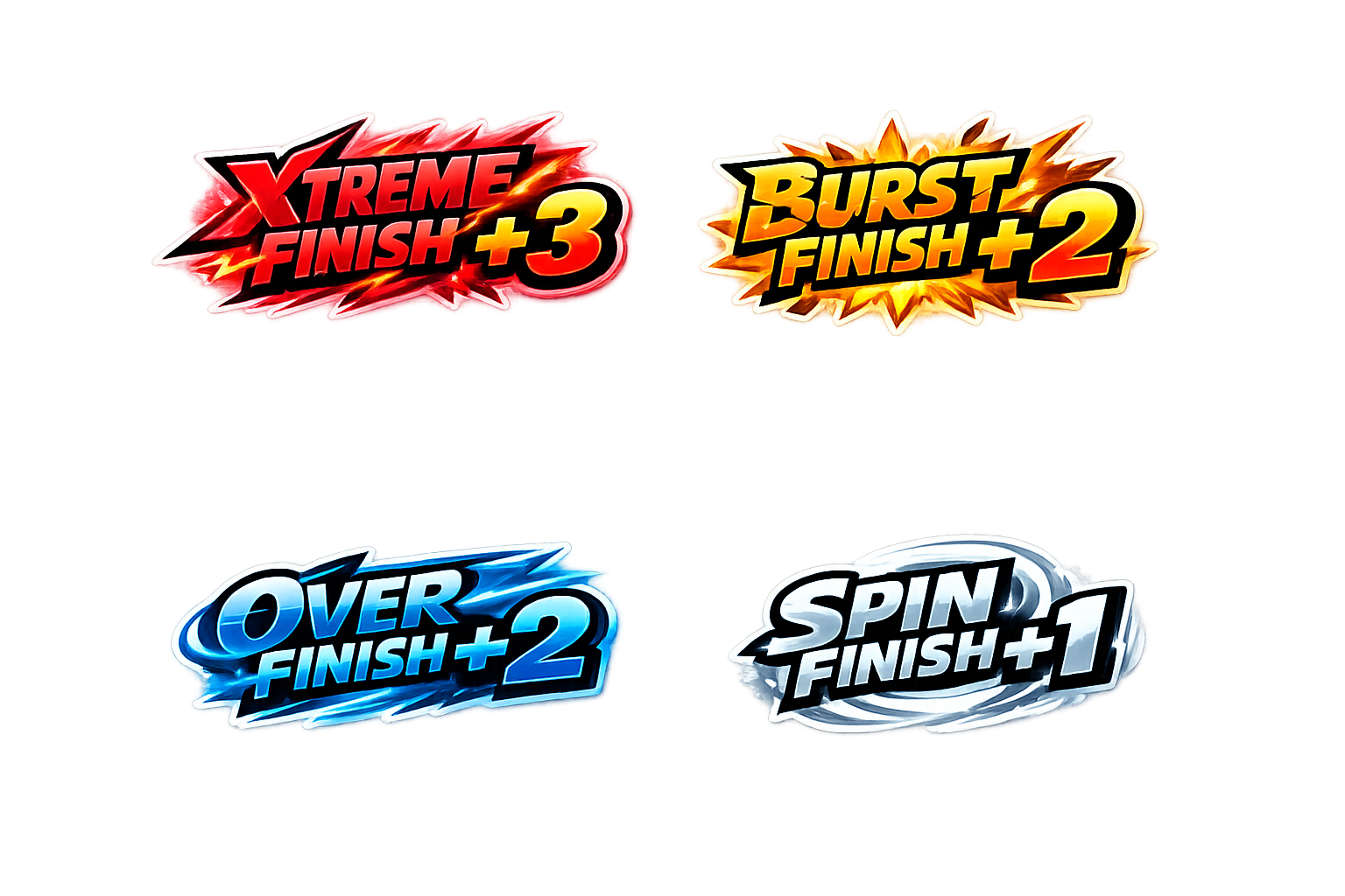 Stadium Stickers - Beyblade X Point System