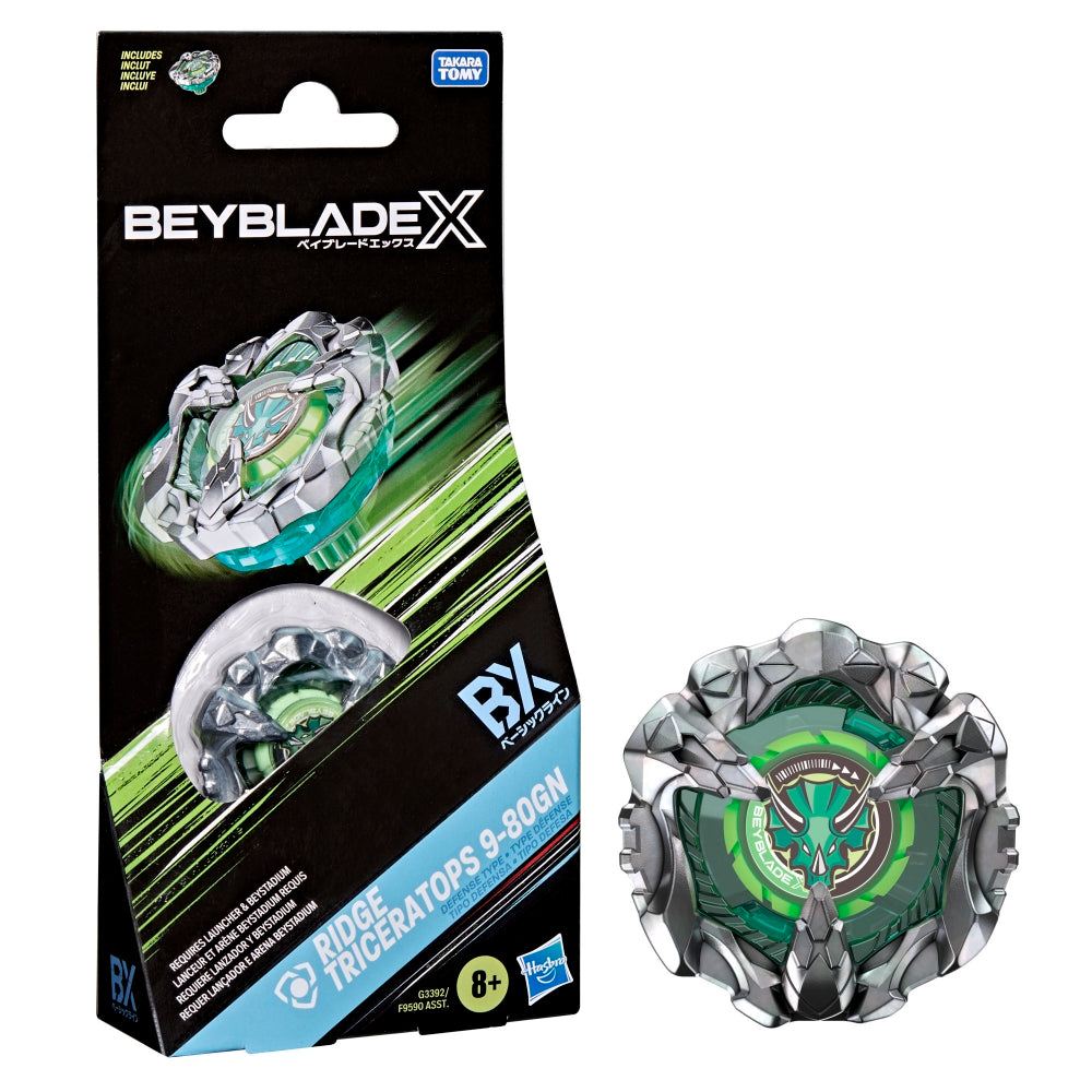 Beyblade X Ridge Triceratops 9-80GN Booster Pack Set
