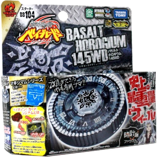 Basalt Horogium / Twisted Tempo 145WD Metal Masters Beyblade Starter BB-104