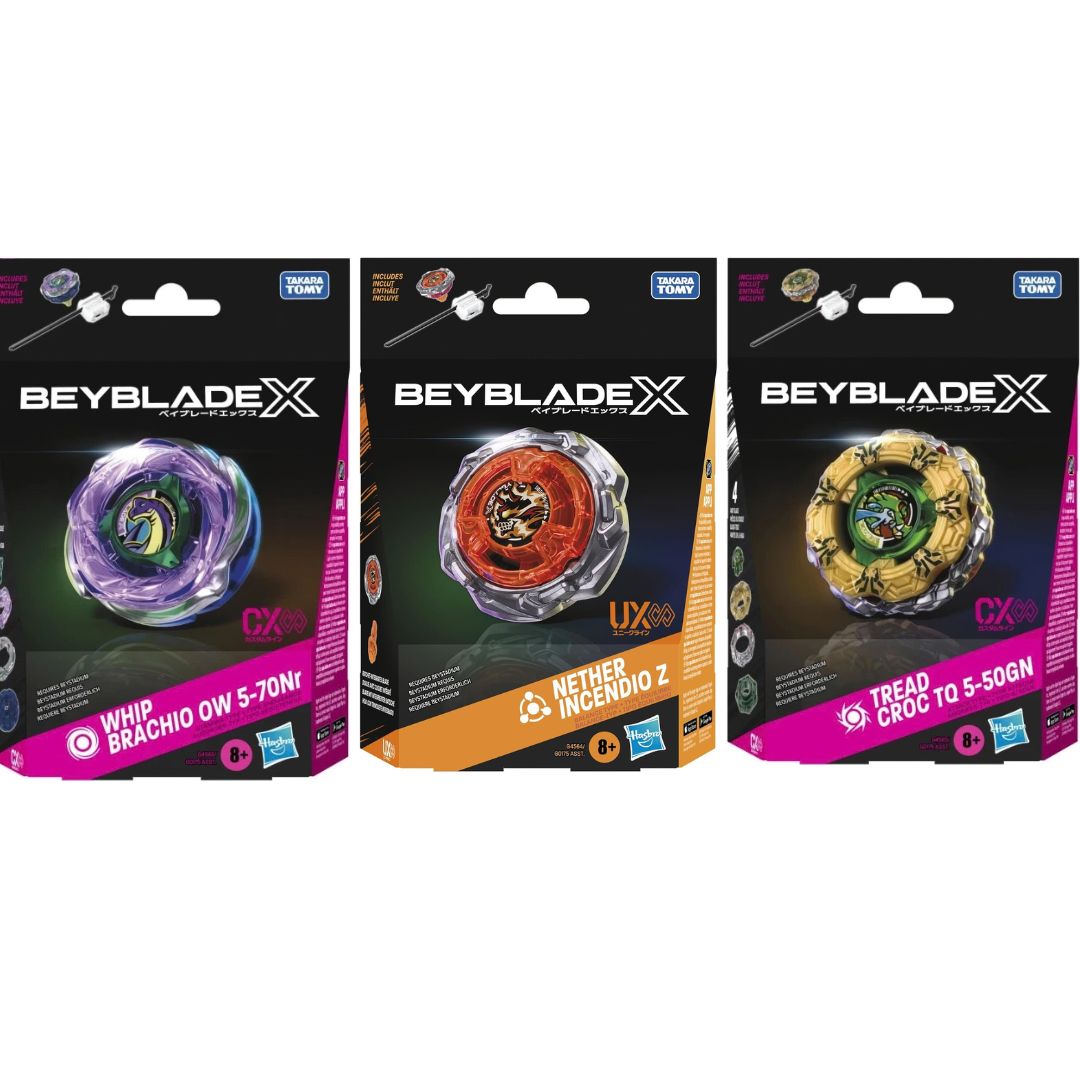 Hasbro Beyblade X 3-Pack Battle Tops Set