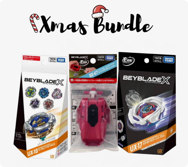 Takara Tomy Beyblade X UX-17 and UX-18 Full-Set December Release Bundle