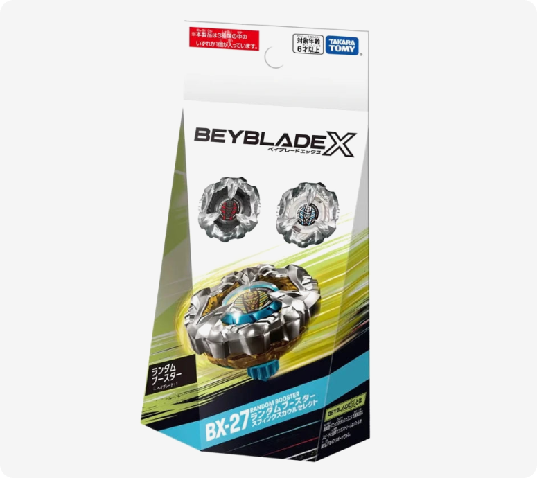 FULLSET of 3] Takara Tomy Beyblade X BX-27 Sphinx Cowl 9-80GN