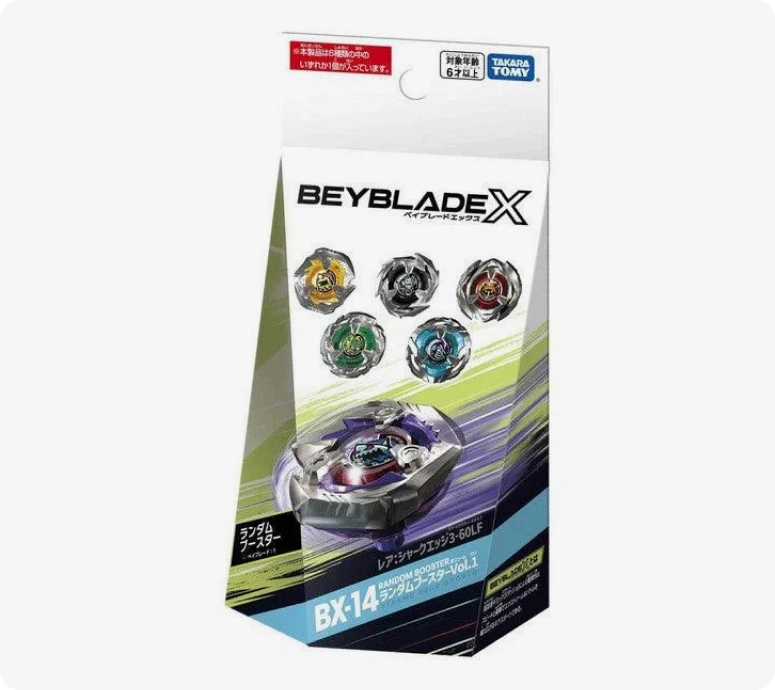 Takara Tomy Beyblade  BX-14 Random Booster Vol 1 Shark Edge [Full Set]