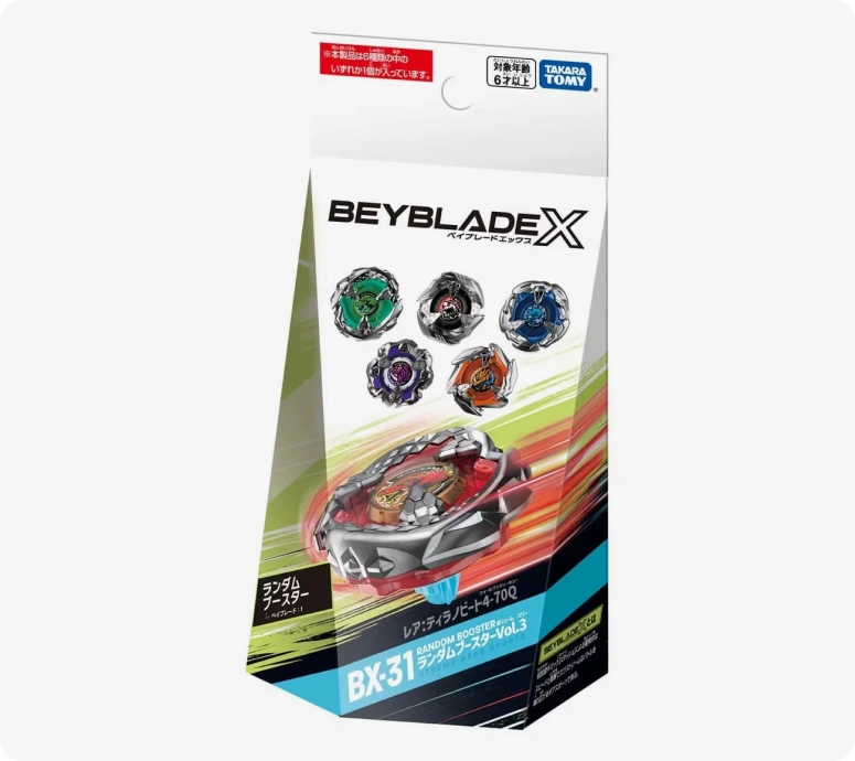 Full Set Beyblade X BX-31 Random Booster Vol.3 TyrannoBeat 4-70Q