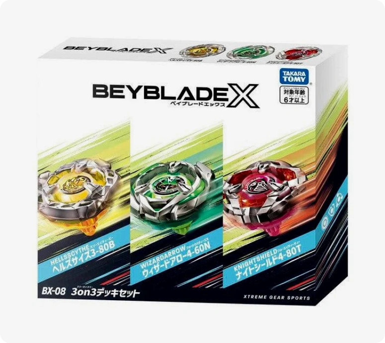 TAKARA TOMY Beyblade X '3on3 Deck Set' BX-08 – Mall Of Toys
