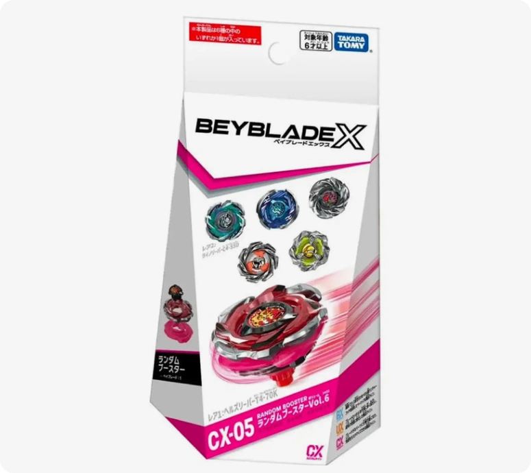 Takara Tomy Beyblade X CX-05 Random booster Vol 5 HellsReaper T4-70K
