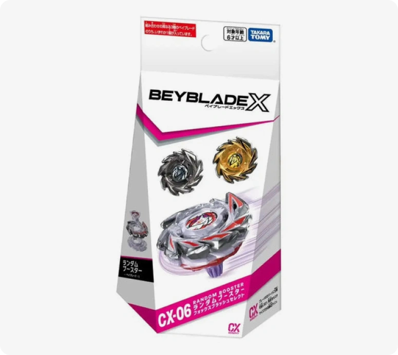 Takara Tomy Beyblade X CX-06 FoxBrush J9-70GR Random Booster