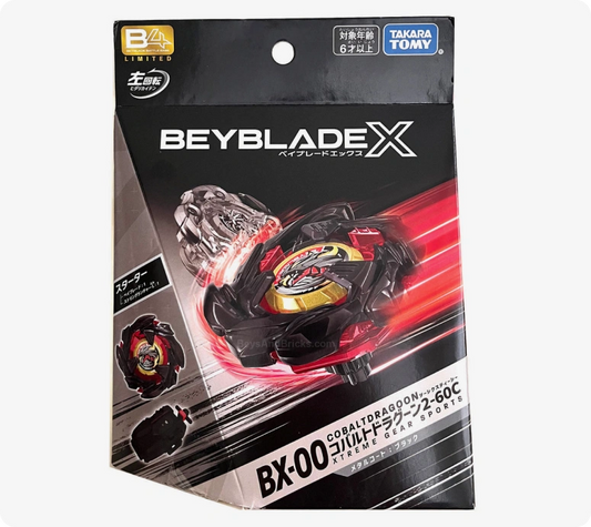 Takara Tomy Beyblade X BX-00 Cobalt Dragoon 2-60C - Metal Coat Black B4