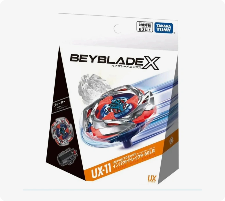 Takara Tomy Beyblade X UX-11 Impact Drake 9-60LR Starter