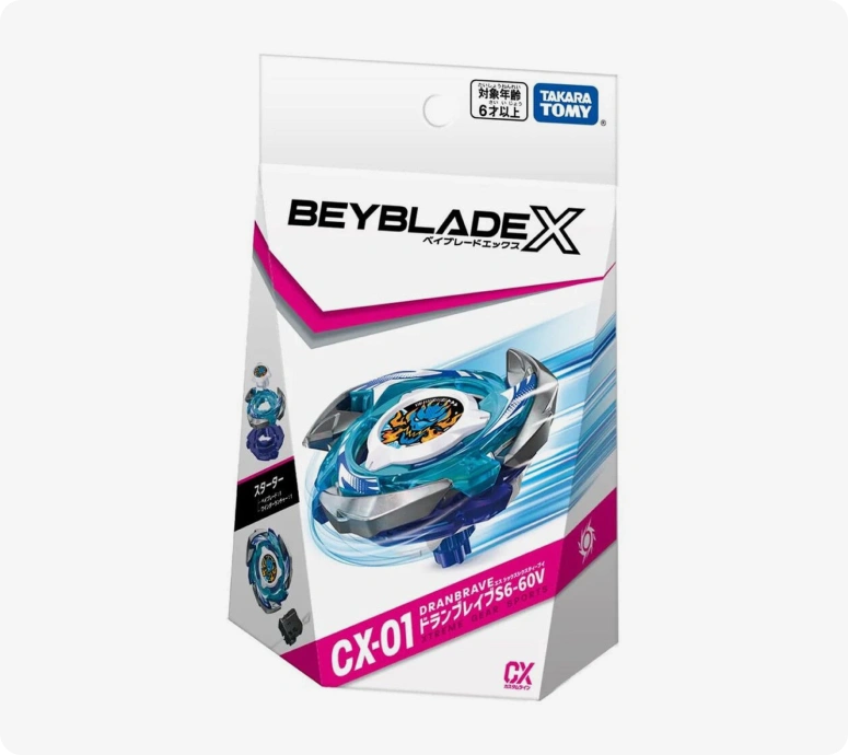 Takara Tomy Beyblade X CX-01 DranBrave S6-60V