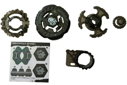 Rock Aries ED145D BLACK Metal Masters Beyblade Booster