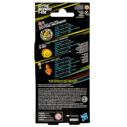 Scythe Incendio 3-80B Beyblade Hasbro Description 