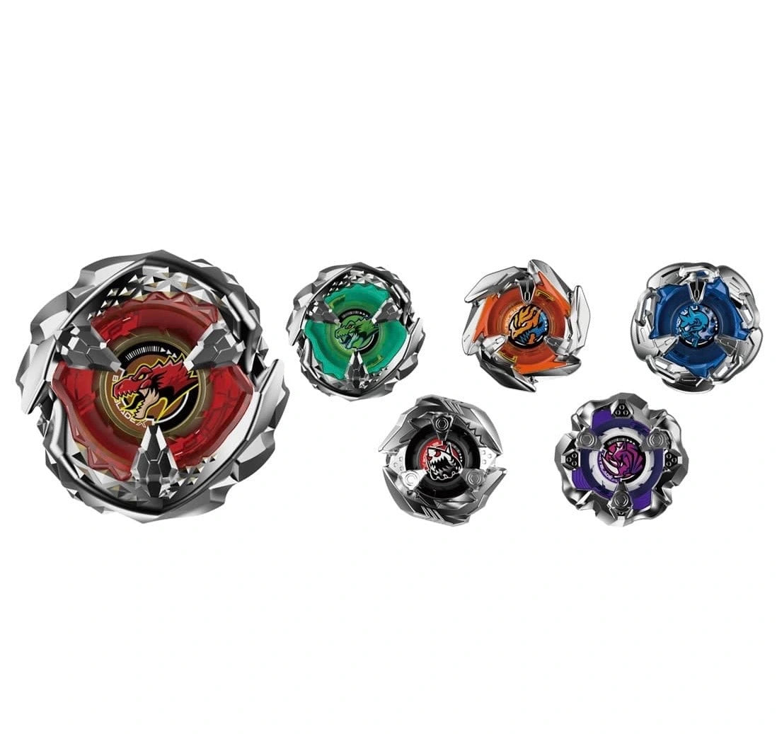 All the BX-31 beyblades that are included in the set   