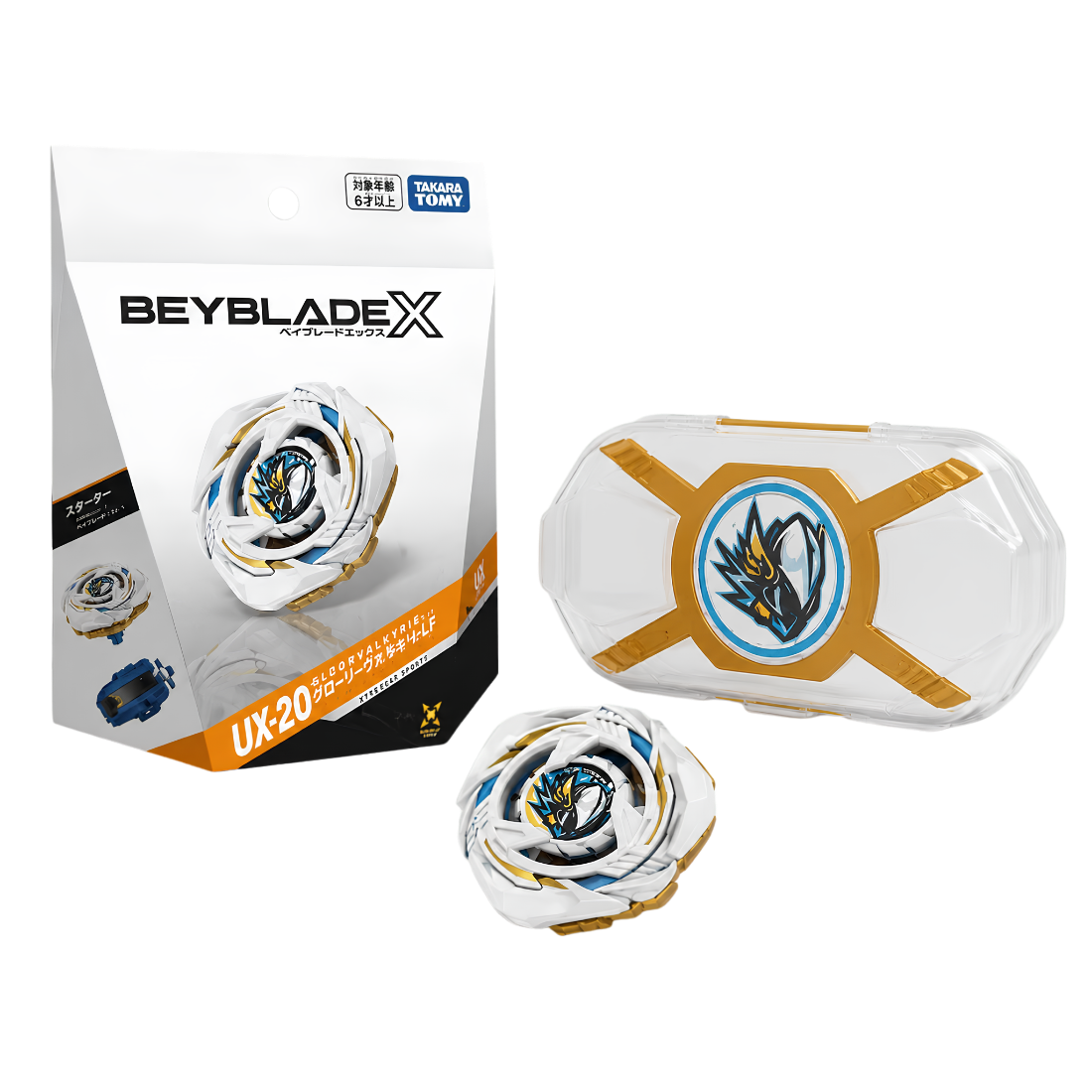 [Pre-Order] Beyblade X UX-20 Glory Valkyrie + Glory Valkyrie Capsule Deck Case (Bundle)