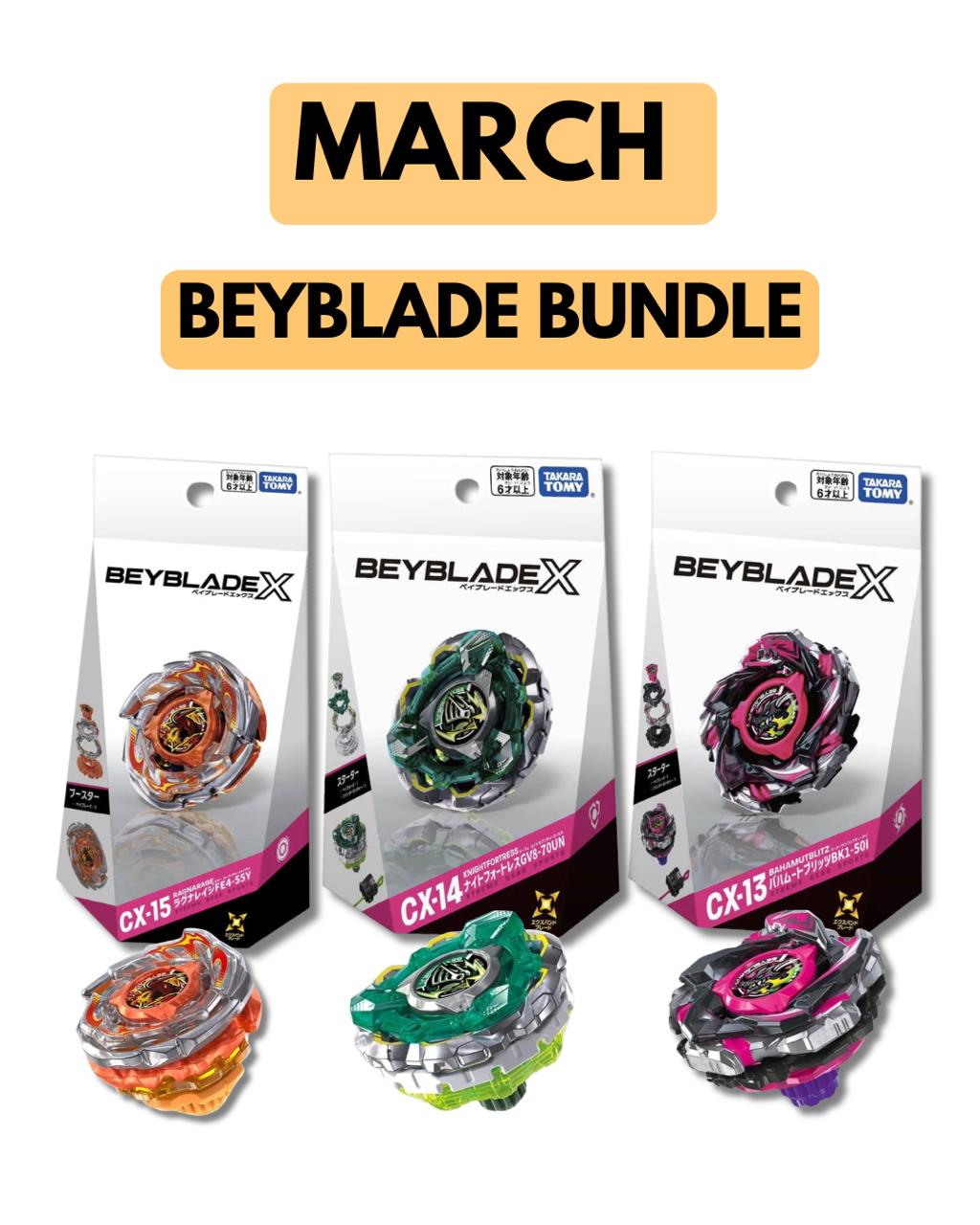 [Pre-Order]Takara Tomy Beyblade X March Release Starter Beyblade Bundle