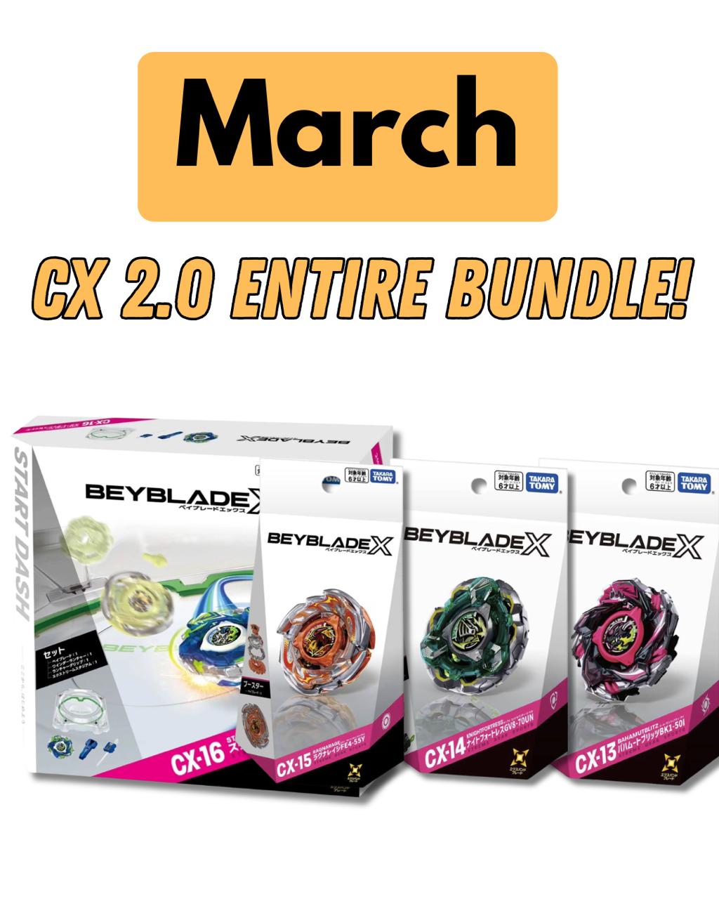 [Pre-Order]Takara Tomy Beyblade X March CX 2.0 Entire Bundle w/ Stadium Set