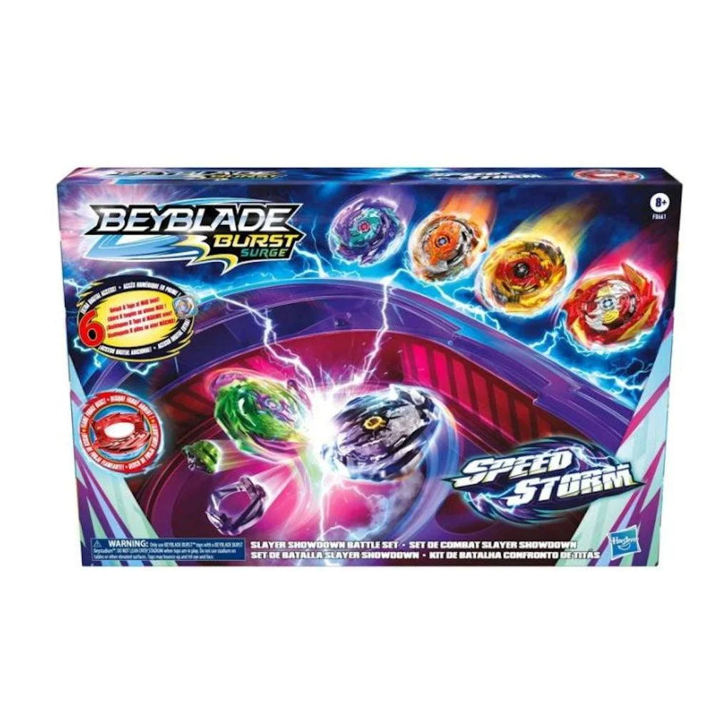 Beyblade Burst Surge Speedstorm Slayer Showdown Battle Set – Mall