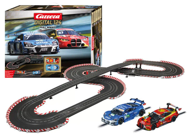 Carrera DIGITAL 124 Full Speed 1:24 Scale Digital Slot Car Racing Set