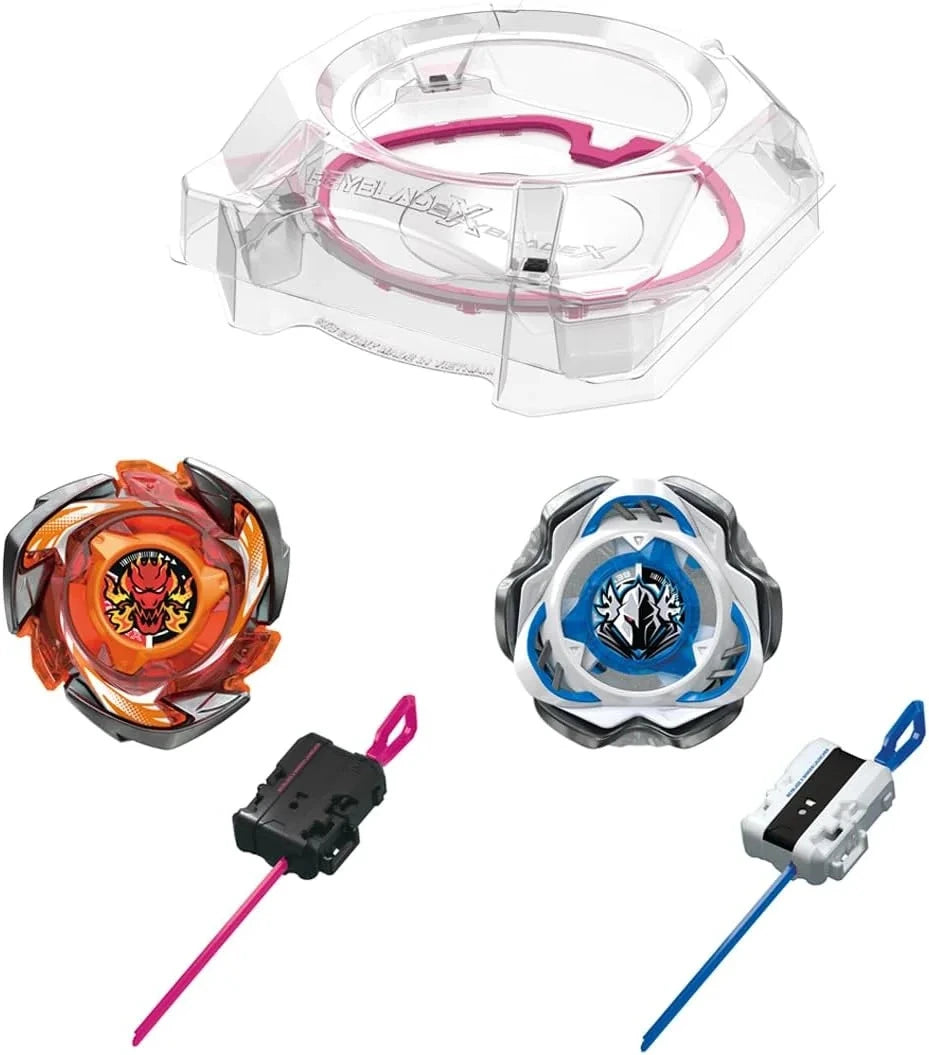 CX-04 battle entry set both beyblades, both launchers and stadium 