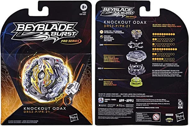 HASBRO Knockout Odax Burst QuadDrive PRO SERIES Beyblade F4556