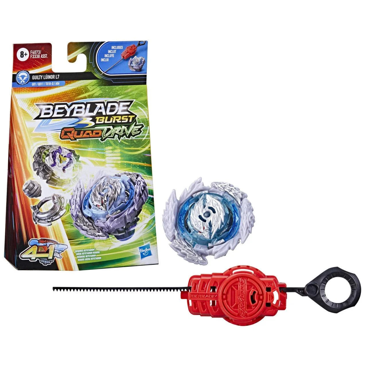 HASBRO Guilty Luinor L7 Burst DB QuadDrive Beyblade F4073 – Mall