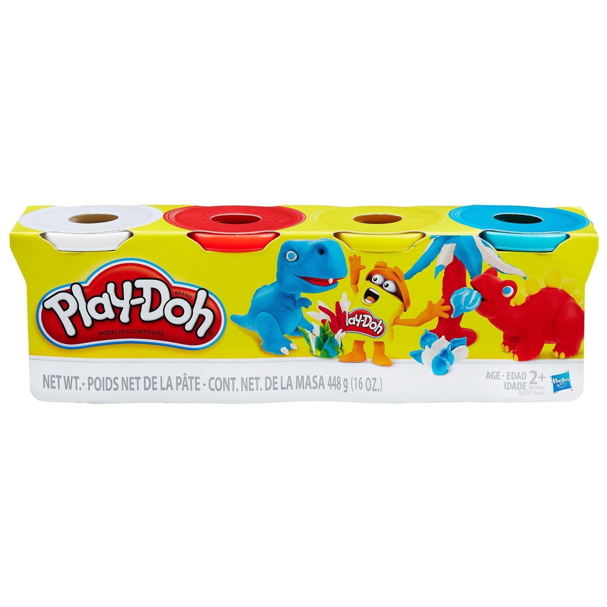 Play-Doh 4-Pack of 4-Ounce Cans (Assorted Colors)
