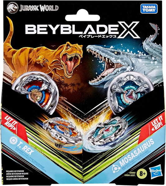 Hasbro T. Rex and Mosasaurus Beyblade X Dual pack Set