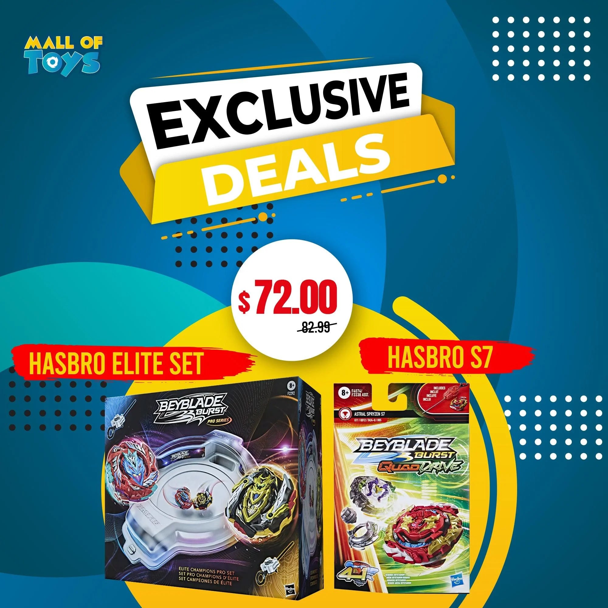 SUNDAY EXCLUSIVE !!! Hasbro Elite Champions Set and Hasbro S7 - Set of Two-  LIMITED DEALS!!!