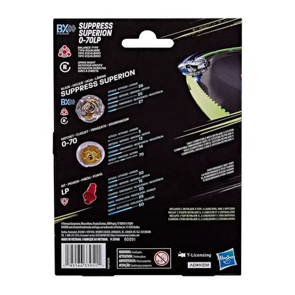 [Pre-Order] HASBRO Beyblade X Suppress Superion 0-70LP
