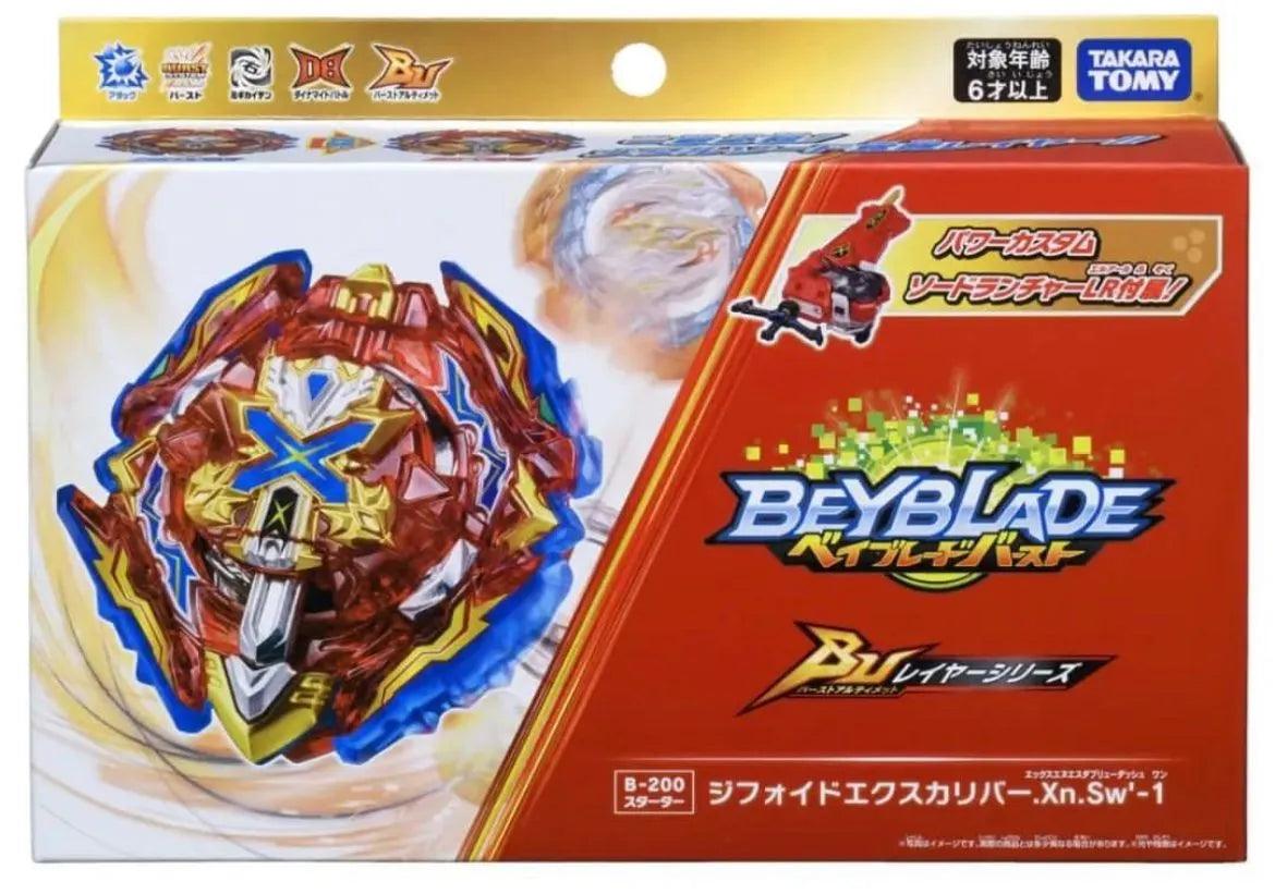TAKARA TOMY Xiphoid Xcalibur .Sw'-1 Burst Ultimate DB Beyblade B-200 With Launcher box pack