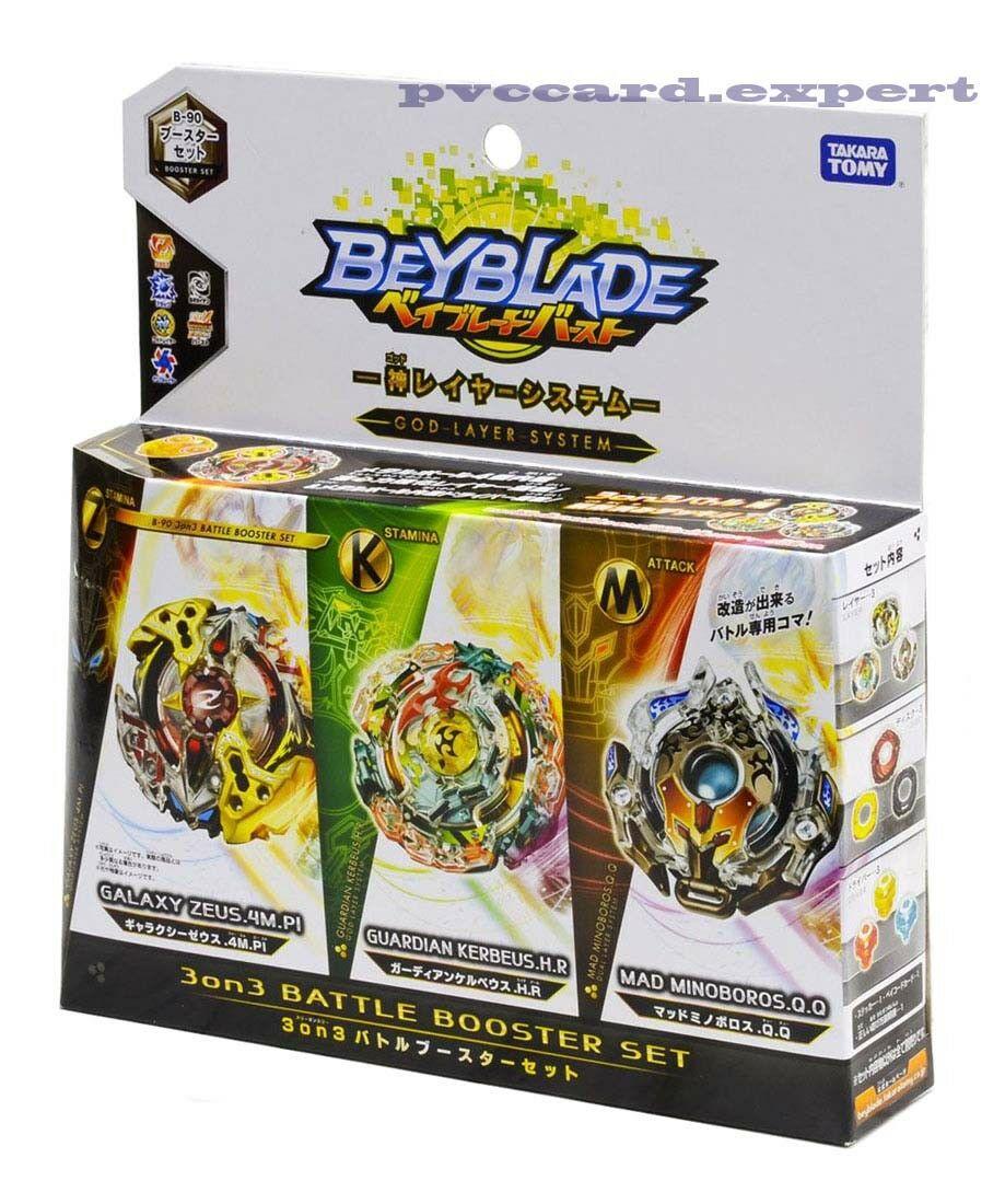 Takara Tomy Beyblade BURST B-90 3 on 3 Battle Booster Set